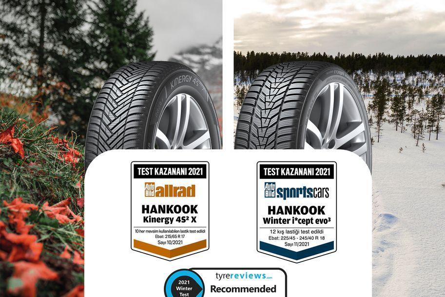 Hankook, Dört Mevsim ve Kış Lastiği Testlerinde Üstün Performans Sergiledi